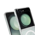 Husă pentru Samsung Galaxy Z Flip7 FE / Z Flip6, Fusion Hybrid Case, pentru MagSafe, transparentă