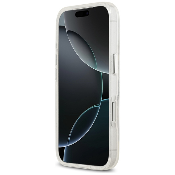 Husă Karl Lagerfeld IML Glitter Karl și Choupette MagSafe pentru iPhone 17 Pro