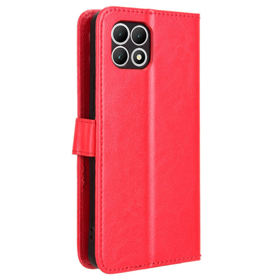 Cu clapetă pentru T Phone 2 5G, Crazy Horse Wallet, roșu