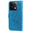 Cu clapetă pentru Xiaomi Redmi Note 13 Pro 5G, Mandala, albastru