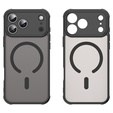 Husă mată pentru iPhone 17 Pro Max, pentru MagSafe, cu protecție pentru cameră, negru