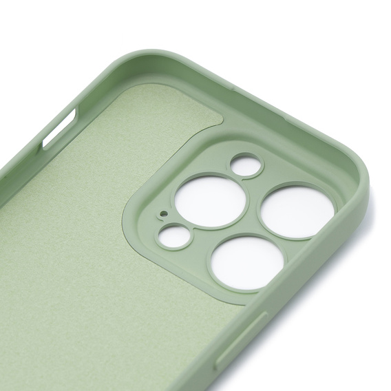 Husa pentru iPhone 15 Pro Max, Silicone Lite, verde