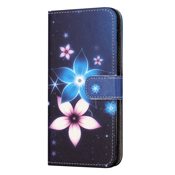 Cu clapetă pentru Samsung Galaxy M15 5G, Wallet, Blue Flower