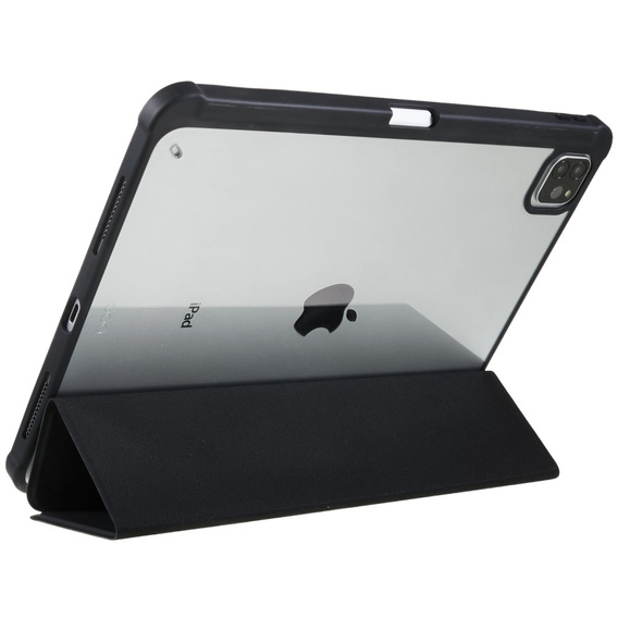Husă pentru iPad Pro 12.9" 2022/2021/2020 (6/5/4 gen.), Smartcase Hybrid, cu spațiu pentru stylus, negru