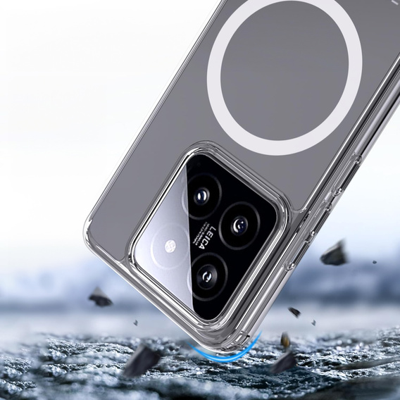 Husă pentru Xiaomi 14T Pro, Fusion Hybrid Case, pentru MagSafe, transparentă