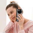 Carcasă pentru Xiaomi Redmi A3, Fusion Hybrid, cu protecție pentru camera foto, transparent / negru