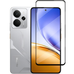 Sticlă călită 3D pentru Realme 14 5G / Realme 14T 5G, cadru negru