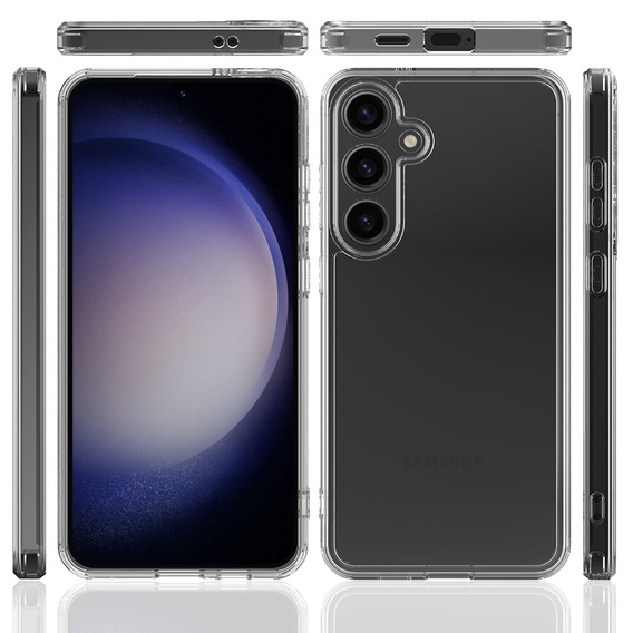 Carcasă pentru Samsung Galaxy S24, Fusion Hybrid, cu protecție pentru camera foto, transparentă
