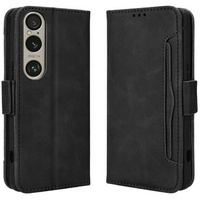 Cu clapetă pentru Sony Xperia 1 VI, Card Slot, negru