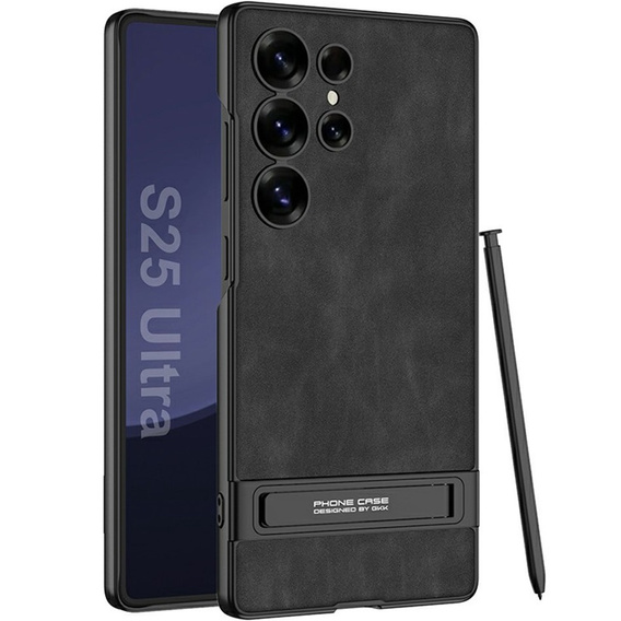 Huse pentru Samsung Galaxy S25 Ultra, GKK Leather, negru