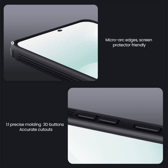 Carcasa Nillkin pentru Samsung Galaxy S25 FE, CamShield Pro MagSafe, negru