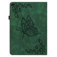 Husă pentru Lenovo Tab M10 Plus 10.6 Gen 3 TB-125F TB-128F, Butterfly, verde