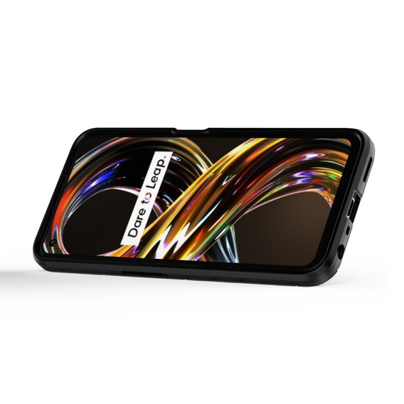 Huse pentru Realme 8i, Kickstand Ring, negru