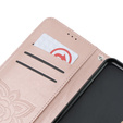 Cu clapetă pentru Oppo A79 5G, Butterfly, roz rose gold