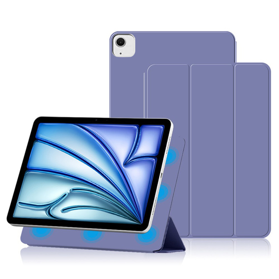 Husă pentru Apple iPad Air 13" 6 gen. 2024 (A2836, Magnetic smartcase, violet