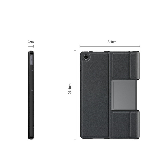 Carcasă + tastatură Lenovo Tab Plus, negru