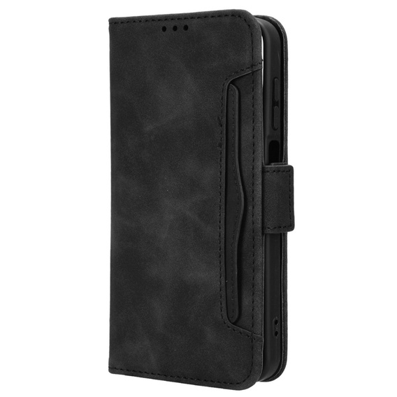 Cu clapetă pentru Samsung Galaxy M15 5G, Card Slot, negru