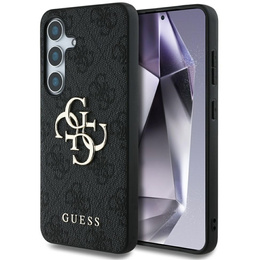 GUESS Huse pentru Samsung Galaxy S25, 4G Big Metal Logo, negru