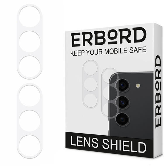 2x ERBORD sticlă călită ERBORD pentru camera pentru Samsung Galaxy S23