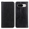 Husa cu clapetă pentru Google Pixel 8A, Split Leather, negru