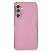 Husă pentru Samsung Galaxy A15, Glamour CamShield, violet + sticlă 9H