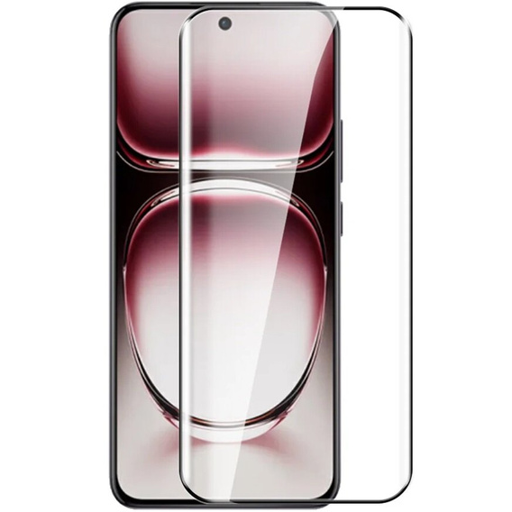 Sticlă călită 3D pentru Oppo Reno 12, cadru negru