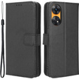 Cu clapetă pentru Oppo Reno8 T 4G, Wallet Smart Magnet, negru