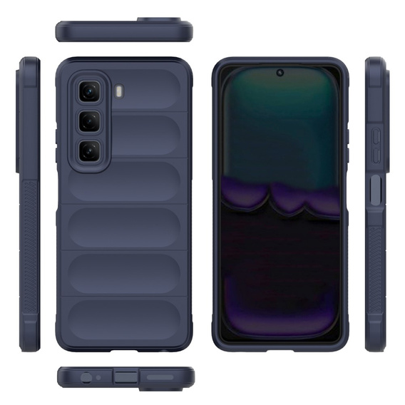 Huse pentru Infinix Hot 50 4G, Gaming Shockproof, albastru închis