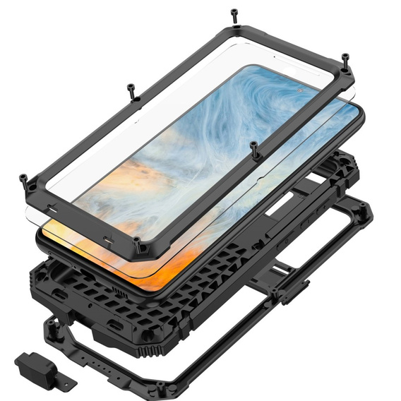Husă pentru Samsung Galaxy S21 FE, R-JUST, armată, negru