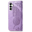 Cu clapetă pentru Samsung Galaxy S25 FE, Butterfly, violet