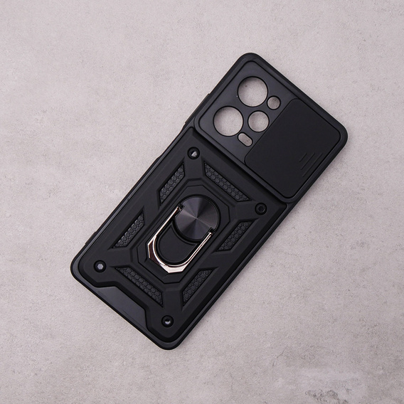 Husă blindată pentru Xiaomi Poco X5 Pro 5G, CamShield Slide, negru