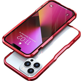 Husa LUPHIE pentru iPhone 13 Pro, Armor Bumper, roșu