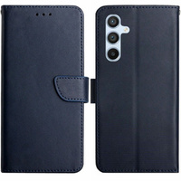 Cu clapetă pentru Samsung Galaxy A25 5G, Split Leather Wallet, albastru