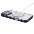 Carcasa Magnetic Dual Glass MagSafe pentru iPhone 16 Pro Max, negru