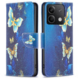 Cu clapetă pentru Xiaomi Redmi Note 13 5G, Wallet, Butterflies albastru