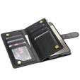 Husă cu clapetă pentru Samsung Galaxy S25 Edge, Rhombus Crossbody Leather, negru