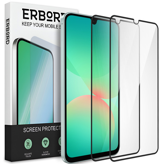 2x sticlă călită ERBORD 3D pentru Samsung Galaxy A26 5G pentru întregul display