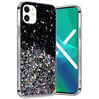 Huse pentru iPhone 11, Glittery, negru