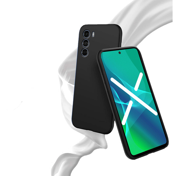 Caz subțire pentru Motorola Moto G200 5G, Slim, negru