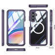 Husă pentru Samsung Galaxy A16, Shockproof, cu sticlă, pentru MagSafe, violet