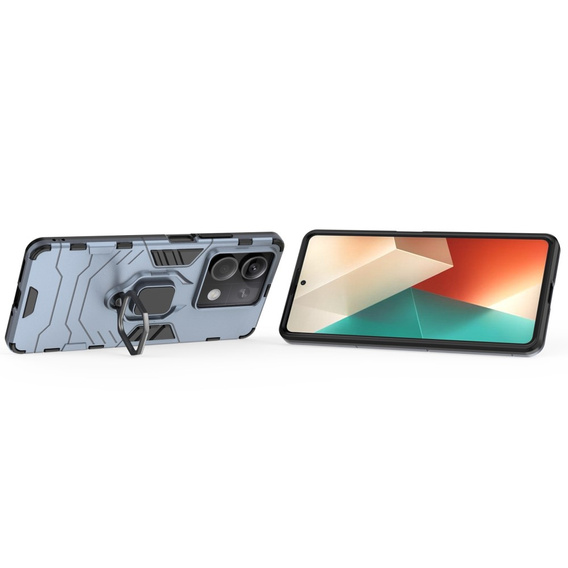 Huse pentru Xiaomi Redmi Note 13 5G, Kickstand Ring, albastru