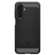 Carcasa Spigen pentru Samsung Galaxy A16 4G/ 5G, Rugged Armor MagSafe, negru + Tempered Glass 9H