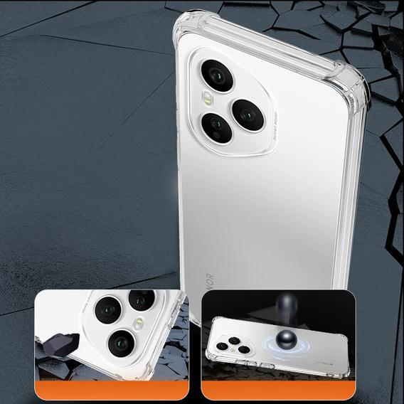 Huse pentru Honor 400 Pro 5G, Dropproof, transparentă