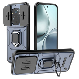 Husă blindată pentru Realme 14 Pro+ 5G, CamShield Slide, albastru