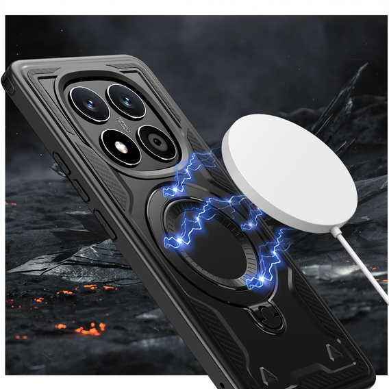 Husă magnetică cu suport pentru Xiaomi Redmi Note 15 Pro Plus 5G / Poco M8 Pro 5G