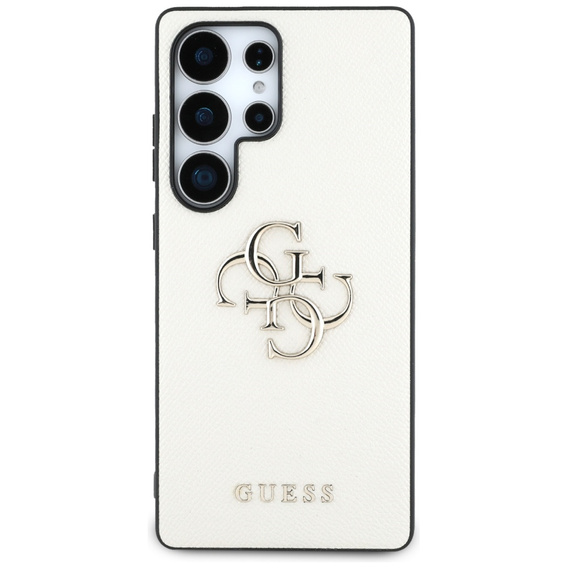 GUESS Huse pentru Samsung Galaxy S25 Ultra, 4G Big Metal Logo, bej