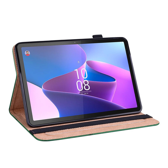 Husă pentru Lenovo Tab P11 Pro Gen 2 TB132FU TB132XU 11.2", Classic, cu spațiu pentru stylus, verde