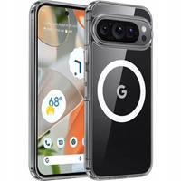 Husă pentru Google Pixel 9 / Google Pixel 9 Pro, Fusion Hybrid Case, pentru MagSafe, transparentă