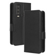 Cu clapetă pentru Cat S75 5G, Wallet Litchi Magnet, negru
