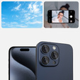 2x ERBORD OPTIK Pro sticlă călită pentru iPhone 16 Pro/16 Pro Max / 15 Pro/15 Pro Max/14 Pro/14 Pro Max camera foto, albastru titan